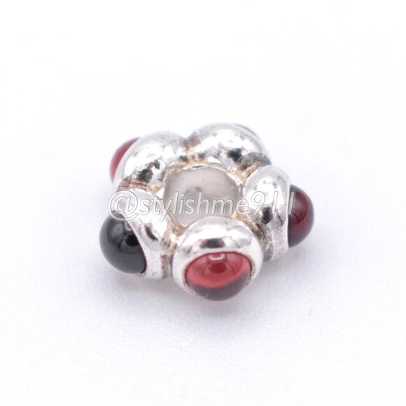 Authentic PANDORA Garnet Cabochon Charm - Picture 8 of 9